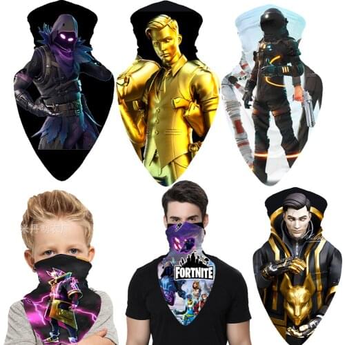 Midas Fortnite Cosplay Magic Cap Multifunctional Half Face Caps Windproof Scarf Fortress Night Snowboard Neck Triangle Hats