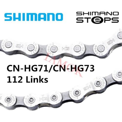 SHIMANO STEPS E6100 CN-HG71 E-BIKE 8 Speed Chain HYPERGLIDE 112L Iamok CN-HG73 9-speed Chains Bicycle Parts