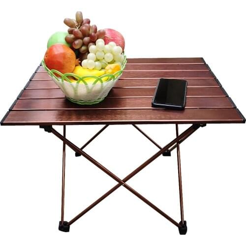 Ultralight Portable Folding Camping Table Foldable Outdoor Dinner Desk High Strength Aluminum Alloy For Garden Party Picnic