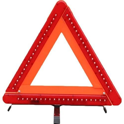 LED Light Car Tripod Auto Reflective Warning Triangle Parking Safety Sign Car Accessories