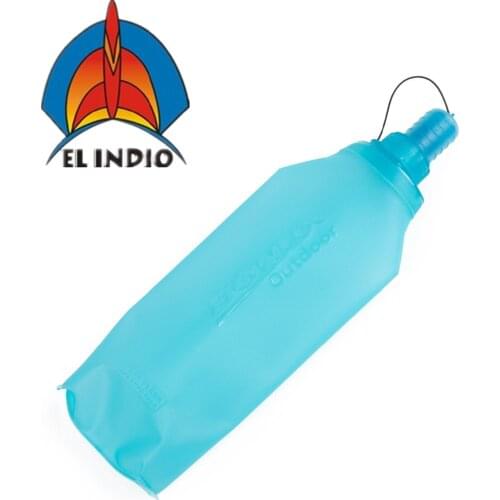 TPU Soft Flask 500ml 16oz Foldable Outdoor Sports Hydration Water Bottle for Trail Running Bags Hiking Cycling