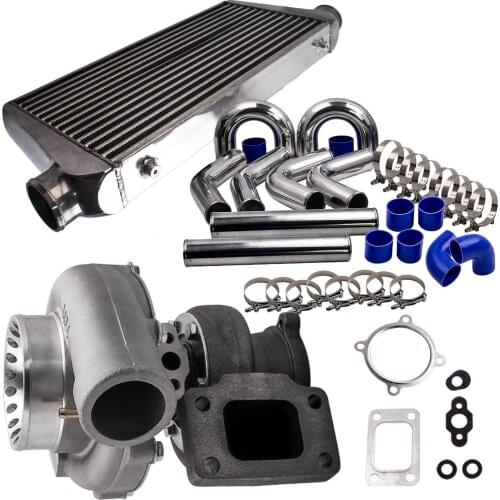 GT3582 GT35 Universal Turbo For Ford Falcon BA/BF XR6 FPV F6 & 3" Piping Kits & Intercooler 76mm Turbocharger Turbocompressor