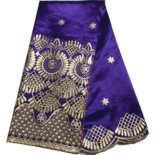 High Quality Mesh Party Purple George Lace Fabric for Dresses 5 Yards Elegant Lady Style Raw Silk Cotton Material KRL-91203