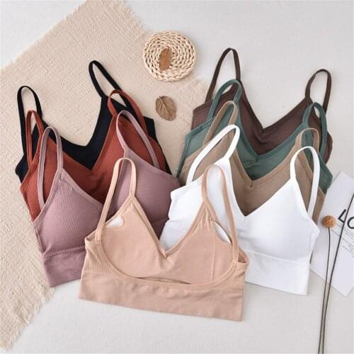 Women Bra New Ladies Outer Wear Seamless Underwear Big U Beauty Back Wrap Chest Tube Top Removable Chest Pad Sports Vest