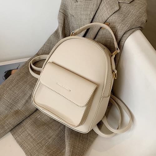 Women Backpack 2020 New PU leather Womens bag Teen Girls Backpacks Cute Animals School Female Small Bag