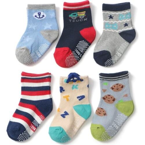 12 Pair/Lot Cotton Cute Children SocksCartoon Socks Dispensing Cotton Short Children Socks Newborn Baby Boys Socks