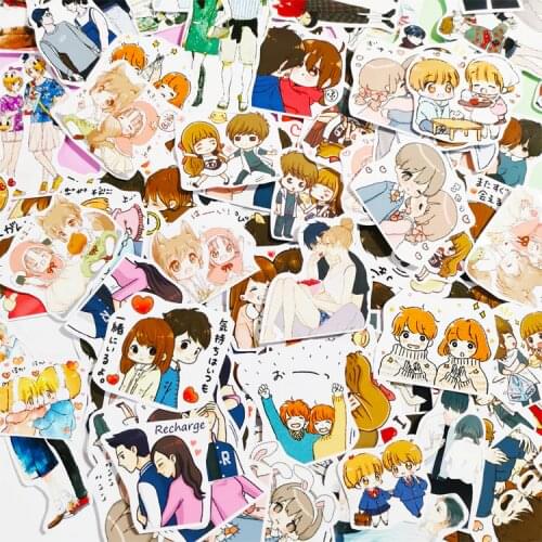 220pcs romantic love stickers, hand notes, stickers, characters, young lovers, life decoration, best friend DIY stickers