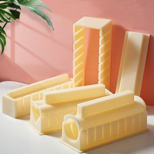 3Pcs Kit DIY Easy Chef Set Roller tool Sushi Maker Kitchen gadget Food Dried Laver Rice Sushi Roll Mold Set Nori Seaweed Cooking