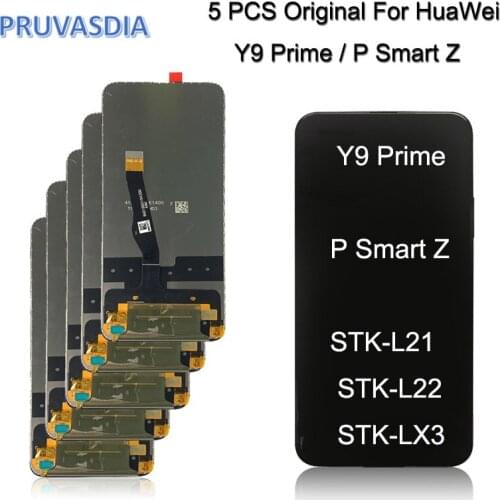 5 Piece Wholesale Original For Huawei P Smart Z LCD For Huawei Y9 Prime 2019 Display LCD Screen Touch Digitizer Assembly
