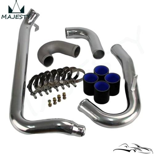Aluminum intercooler piping kit for M*itsubishi l*ancer E*VO 1 2 3 I III 92-95 Black /Blue/Red