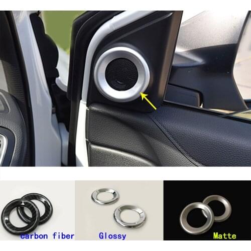 Car Cover Trim Stereo Circle Inner Front Audio Speak Redio Frame Ring Vent Stick Lamp For Honda CRV CR-V 2017 2018 2019 2020