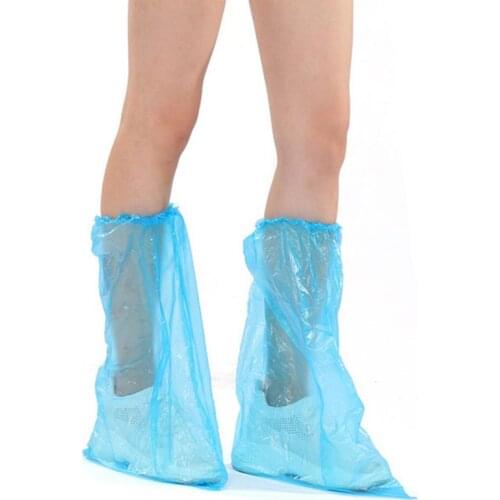 20pcs Hot sale Disposable Rain Waterproof Shoe High Quality Waterproof Thick High-Top Anti-Slip Rainproof Shoe Covers Dropship