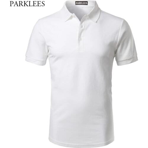 White Cotton Mens Polo Shirts Brand Fashion New Polos Para Hombre Slim Fit Polo Shirt Men Quality Chemise Camisa Polo Masculina