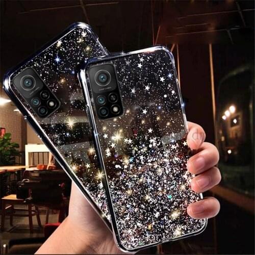 Girl Glitter Diamond Case for XIAOMI Mi 8 Ex 10T 10 9T Pro Mi 9 Lite Note 10 Pro POCO X3 NFC Mi A1 A2 A3 Lite Bling Star Cover