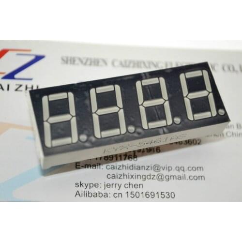 10PCS 0.56inch 4bit Common Cathode Digital Tube Red LED Digit Display 7 Segment 0.5inch 0.5 0.56 inch 0.56'' 0.56in. 4 Four bit