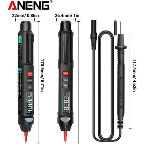 A3008 Digital 6000 Counts Intelligent Professional Multimeter Sensor Pen Tester Current Meter Non-Contact Voltmeter