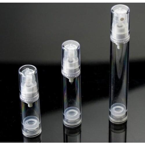 1PCS Plastic bottles vacuum pressure emulsion bottle with lotion pump on travelling cosmetic packaging Empty airless pump