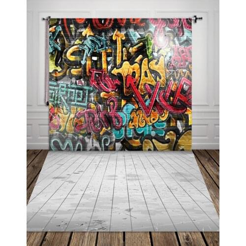 Newborns Photo Backdrop Street Graffiti Art Fabric Party Photography Background XT-2399