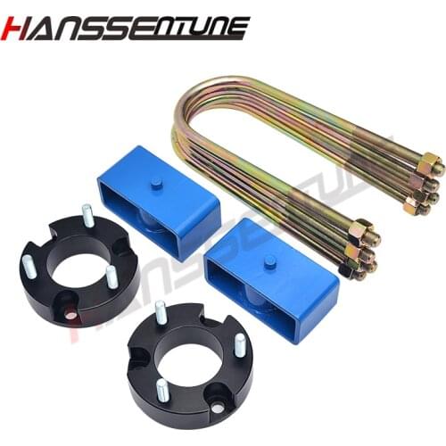 HANSSENTUNE 4x4 Accesorios 25mm Leveling Lift Kit 2.5" Front Lift spacers and 2" Rear Lift block For RANGER/BT50 2012