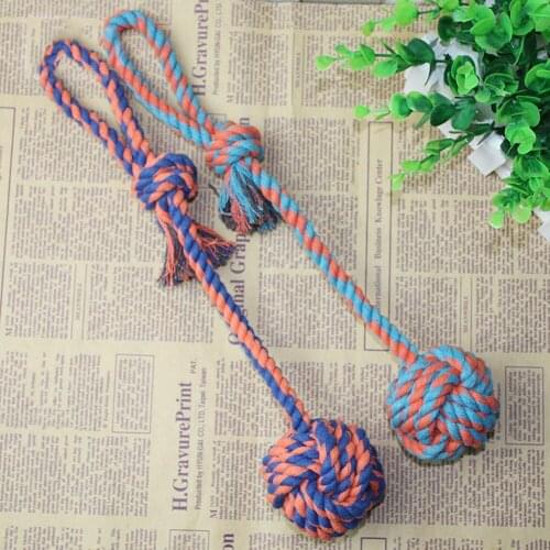 Dogs Toys Tooth Cleaning Natural Cotton Rope Pet Chew Toys For Dogs Training Supplies Pet Interactive Play Games Pet Supplies