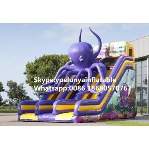 China Guangzhou) manufacturers selling inflatable slides,Octopus slides KY-700