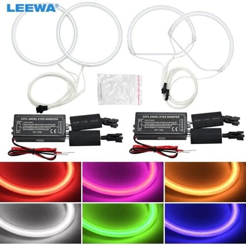 LEEWA 2X140MM 2X134.5MM Car CCFL Angel Eyes Light Halo Rings Kits Light For Lexus IS200/300/Toyota Altezza/Altezza Gita (Japan)