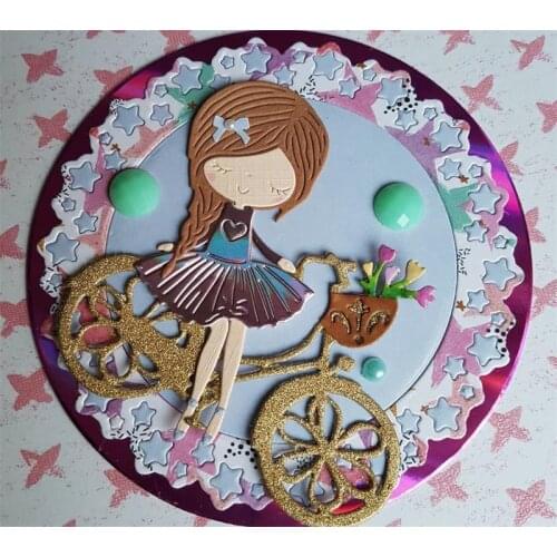 Lovely Girl Metal Cutting Dies Stencils For Diy Scrapbooking/photo Album Decorative Embossing Diy Paper Cards