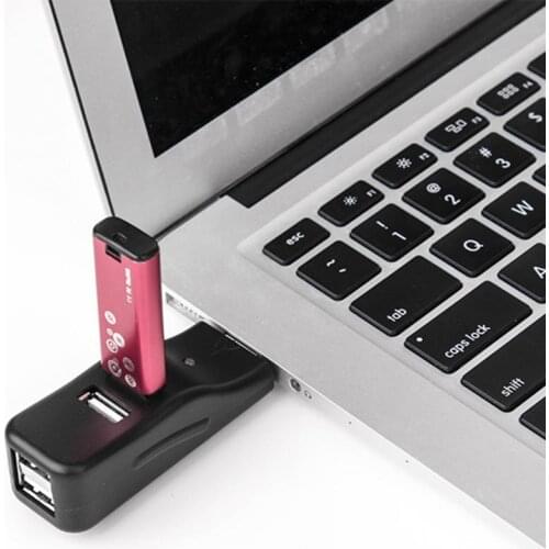 Portable Mini 4 Ports USD2.0/3.0 Data Cable Hub Splitter Plastic High Speed Plug Play Extender Converter For Laptop/Computer