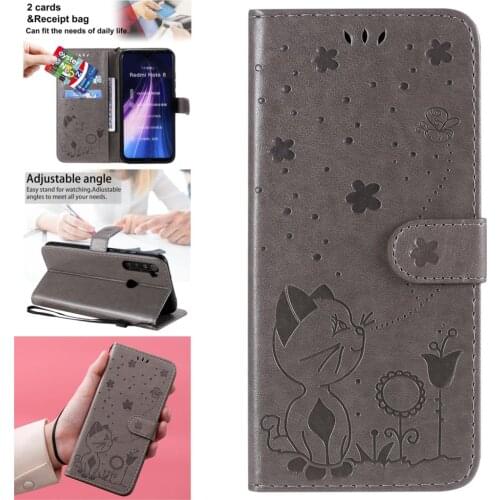 Clear Cases For telefon Redmi Note 8 Embossing Mobile Bag PU Leather Book Phone Cover Estojo Xiaomi capinha Note 8 Pro 8T Kryty