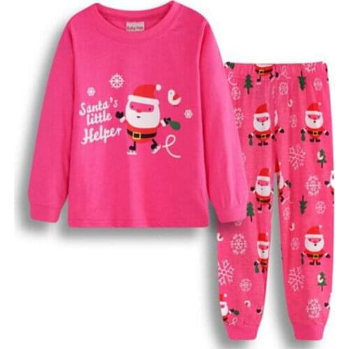 Retail! Boys Christmas Pajamas Sets Children 2pc Xmas Sleepwear Kids Pyjamas Girls Nightwear Pijamas Infantil Homewear