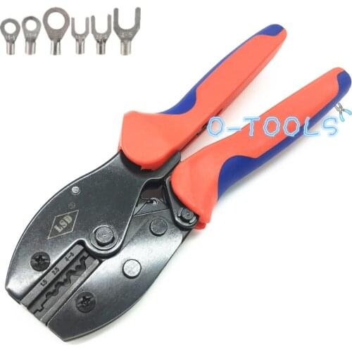 LY-156W Hand Crimping Tool for crimping non-insulated terminals cable link 1.5-6mm² professional ratchet pliers crimper 16-10AWG