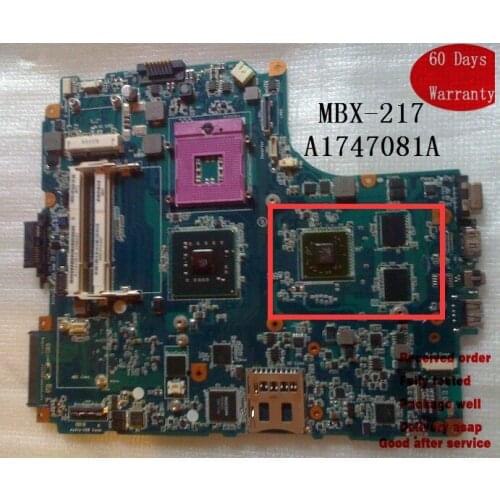 System Main Board For SONY VAIO VGN-NW SERIES MOTHERBOARD MBX-217 P\N A1747081A