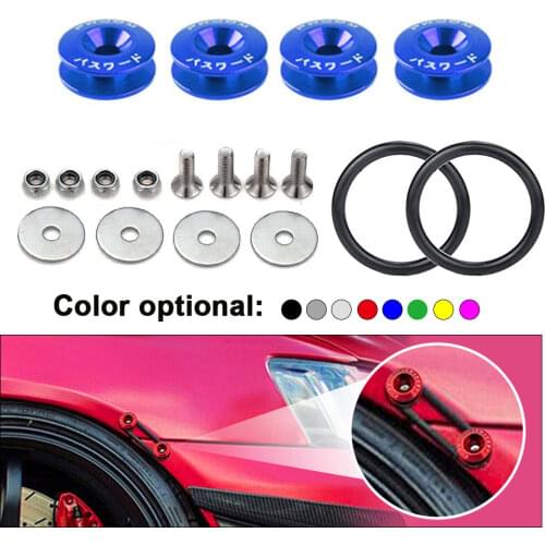 Universal JDM Aluminum Bumper Quick Release Fasteners Fender Washers For Honda Civic Integra RSX with Logo/without logo