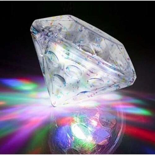 Diamond Shape Colorful Bathtub Lamp Underwater Float Lamp LED Projection Light Toy Children Bath Bath Play Watercolor Lamp