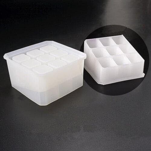 1 PCS Square Storage Box Silicone Mold DIY Jewelry Making Tool Moulds UV Epoxy Resin Jewelry Storage Box