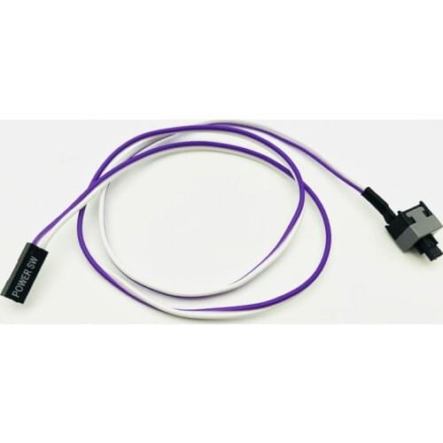 10PCS Reset Motherboard Cable Desktop Computer PC Case Power Button SW Switch Power Cord Cable Re-start Switch Cable for Mining