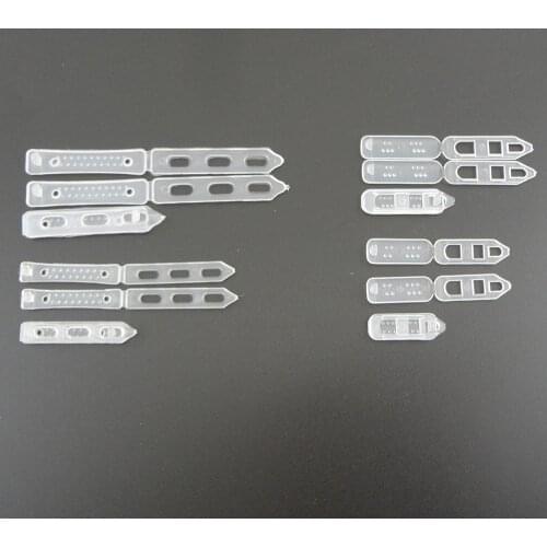 100PCS 3.2cm 4.0cm Clear Plain Plastic Pin Back suitable to brooches,40mm Plastic Safety Pins frog hairpins DIY hair accessories