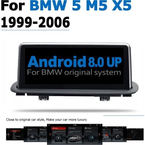Android 8.0 up Car DVD Navi Player For BMW 5 Series M5 X5 1999~2006 Audio Stereo HD Touch Screen all in one