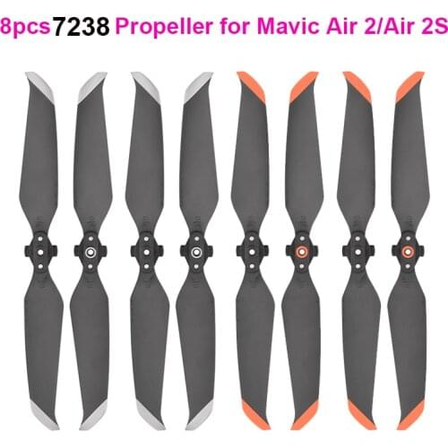 8PCS 7238F Low Noise Propellers For DJI Mavic Air 2/AIR 2S Wing Fan Quick Release Props for DJI Mavic Air 2S Drone Accessories