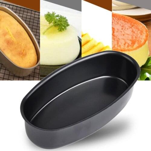 9 Inch Non Stick Oval Shape Cake Pan Cheesecake Loaf Bread Mold Baking Tray DIY Kitchen Bakeware Supplies