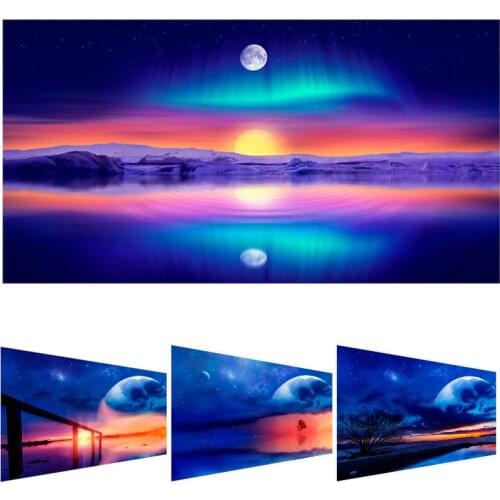 Large Full Square Drill 5D DIY Diamond Painting "Beautiful night sky" Embroidery Cross Stitch Mosaic Home Decor Gift Y2944