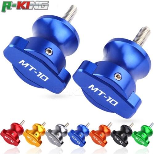 For YAMAHA MT-10 MT10 MT 10 FZ-10 FZ 10 Motorcycle CNC Aluminum Frame Stands 6MM Screws sliders Swingarm Spools Slider