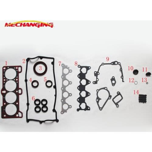 G4ED-G G4ED FOR HYUNDAI COUPE (RD) (GK) 1.6 i Engine Parts engine seal gasket set Full Set Engine Gasket 20910-26D00 50230500