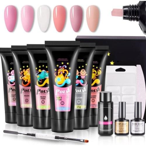 Nail Polish Soak Off UV Gel Nail Polish Varnish Double-end File Brush Manicure Kit Nail Gel Nail UV Extension Gel Base Top Coat