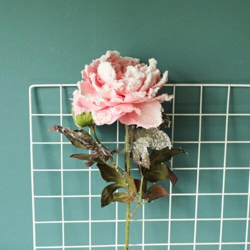 INS Christmas Snow Peony Fake Flower Simulation Flower Home Decoration Wedding Decoration Supplies