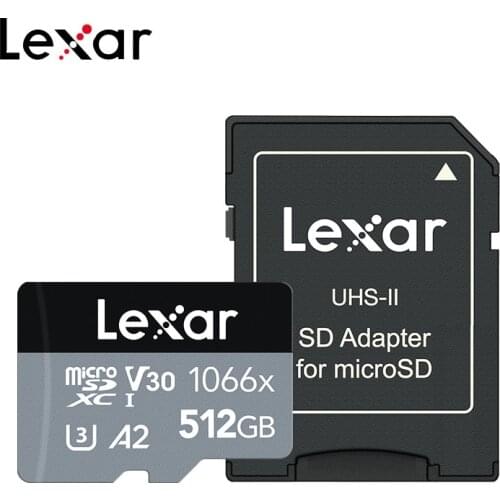 Lexar PROFESSIONAL 1066x Memory Cards 64GB 128GB 256GB 512GB MicroXC V30 U3 A2 Micro SD Cards for CellPhone Tablet Sports Camera