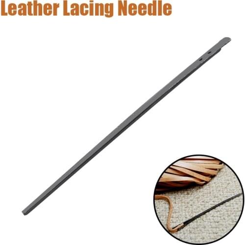 Leather Lacing Needle Double Hole Manual Rope Lace Handwork Craft Knitting Needle DIY Hand Stitching Sewing Tools Accessories