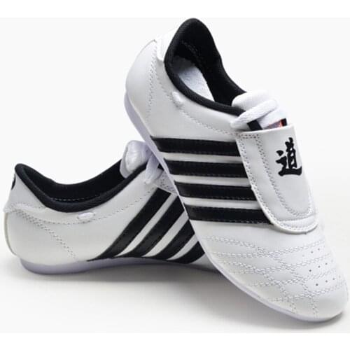 Taekwondo Shoe Sports Shoes Para Children Men Kung Fu Wu Shu Taichi Karate Wrestling Martial Arts Breathable Soft Sneakers Belt