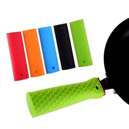 Kitchen Tools Silicone Pot Pan Handle Saucepan Holder Sleeve Slip Cover Grip Cookware Parts Cookware Parts New Arrive