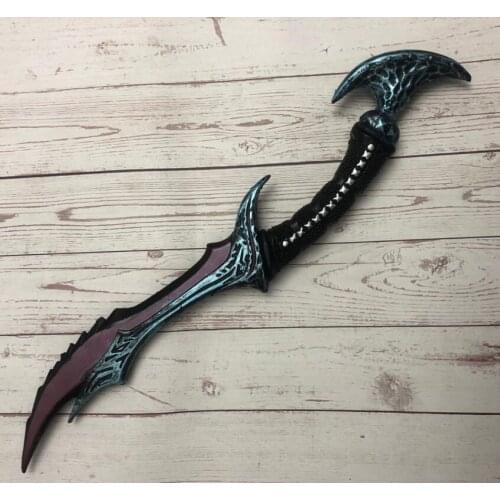 LT 1:1 Cosplay Anti Mage Scythe of Vyse Elf Cos Weapon Game 50CM Prop Role Play Figure Model PU Halloween Gift